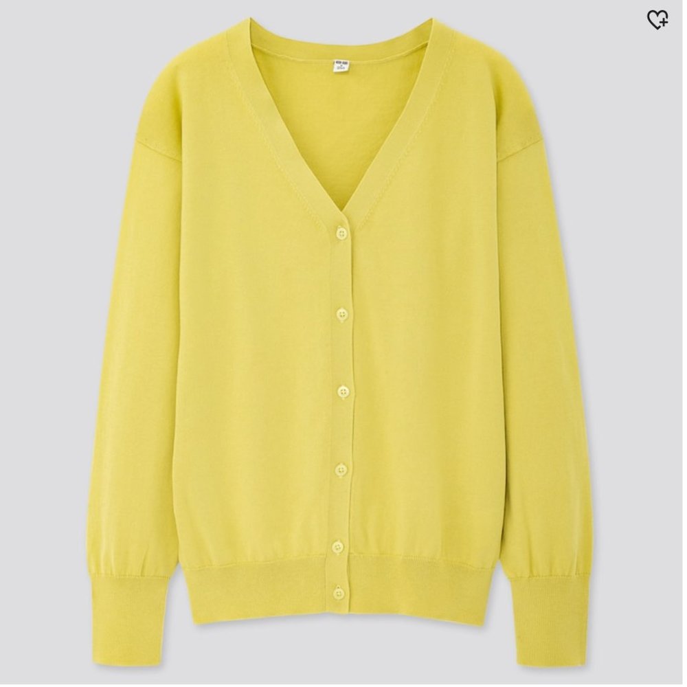 NWT Uniqlo Supima Cotton V Neck Cardigan